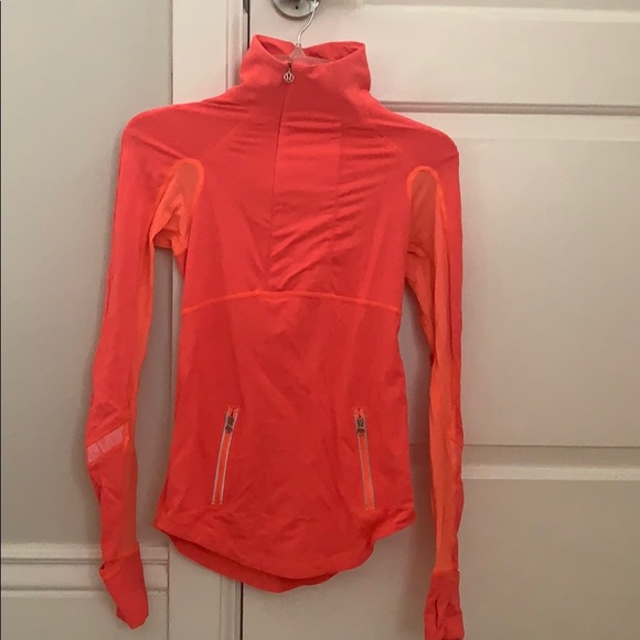 Lulemon orange half zip jacket - Picture 1 of 4